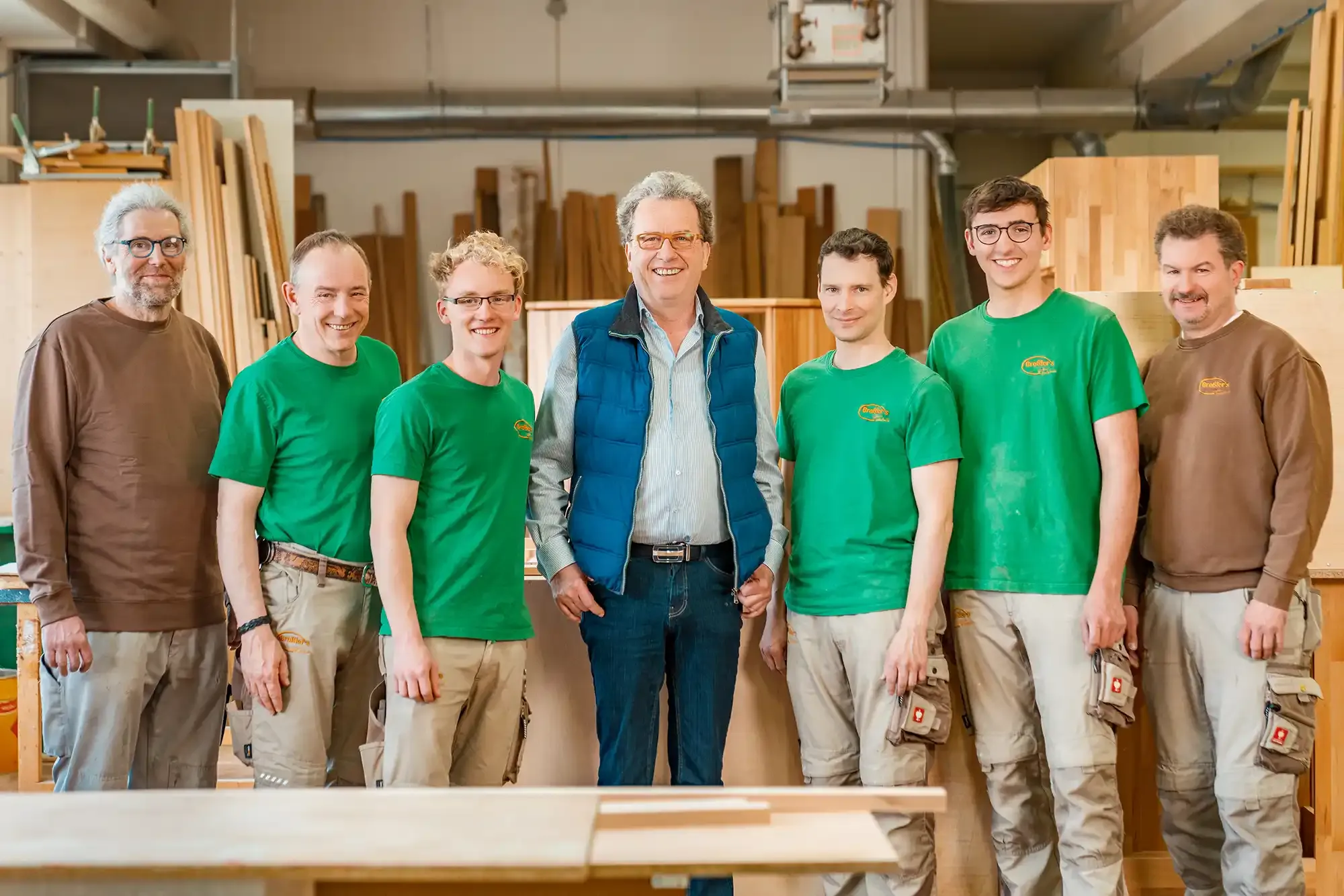 Teamfoto Schreinerei