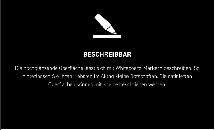 beschreibbar