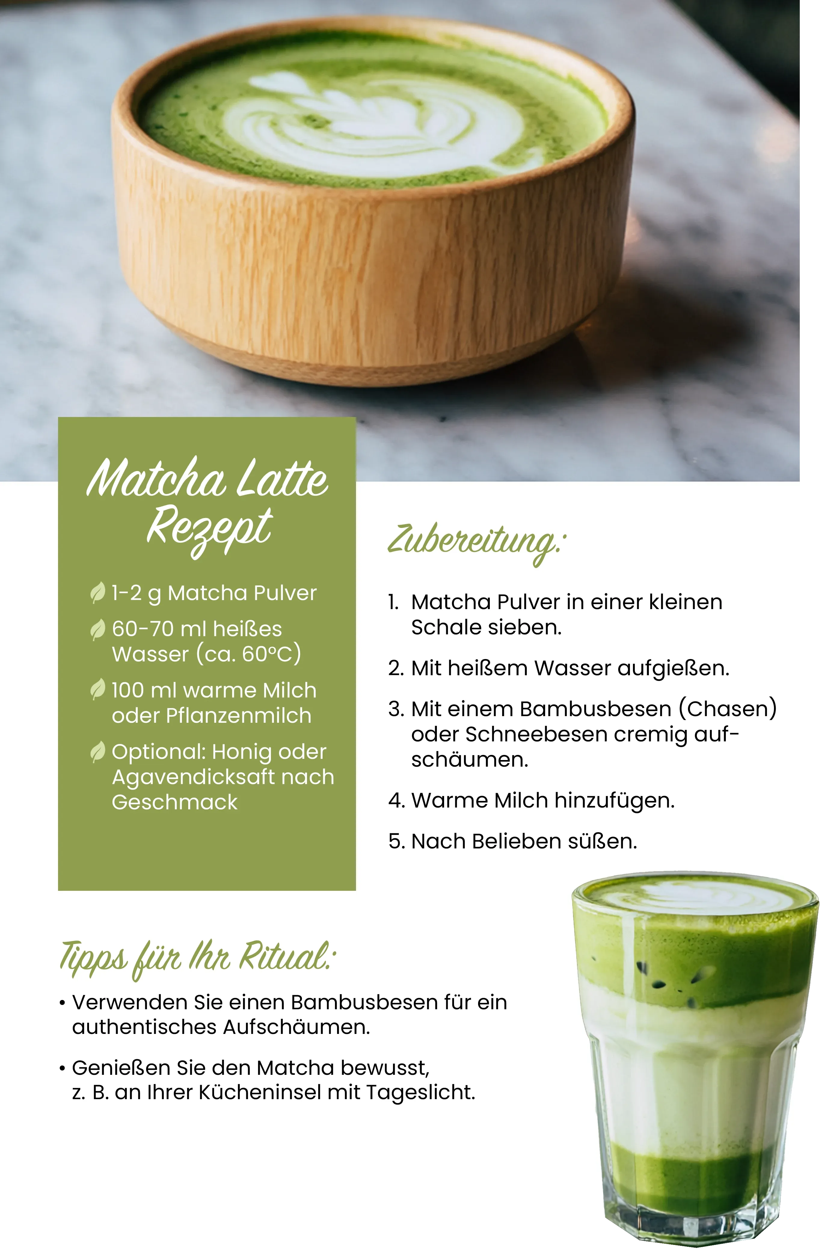 Matcha-Latte-Rezept