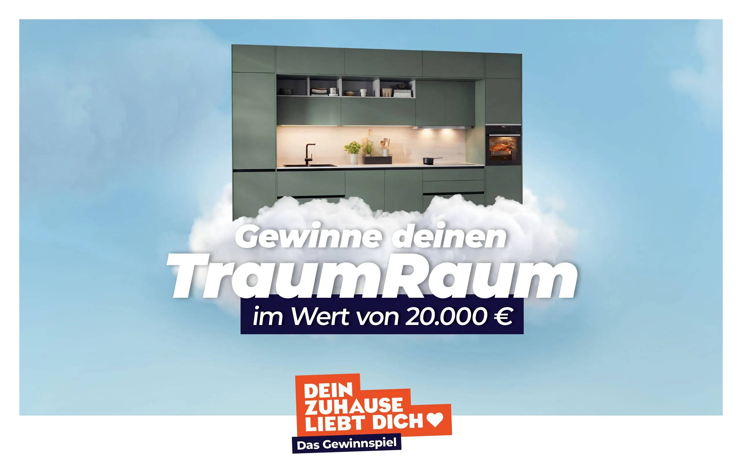 Kampagnenmotiv TraumRaum-Gewinnspiel: Gewinne deinen TraumRaum im Wert von 20.000 €